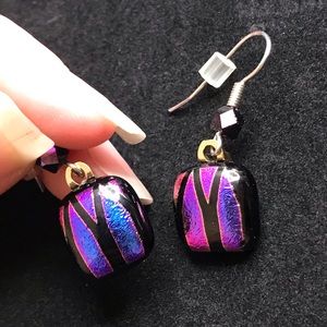 Dichroic Glass Earrings